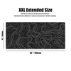 TOPOGRAPHIC XXL Gaming Mouse Pad - BLACK